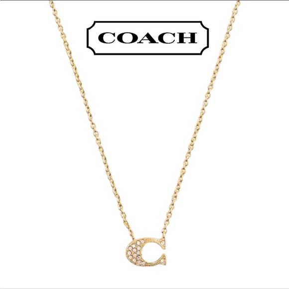 Coach Jewelry - Coach Pave Signature Necklace